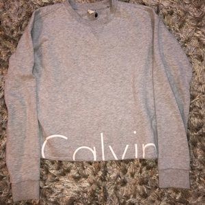 Cropped Calvin sweatshirt